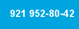 921 952-80-42 921 952-80-42